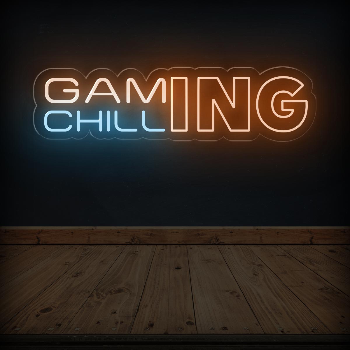 GAMING CHILLING - Game Room Neon Sign - LED Light Decor - NEONXPERT