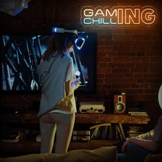 GAMING CHILLING - Game Room Neon Sign - LED Light Decor - NEONXPERT