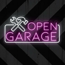 Garage Open Neon Sign: Light Up Your Garage Entry - NEONXPERT