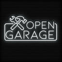 Garage Open Neon Sign: Light Up Your Garage Entry - NEONXPERT