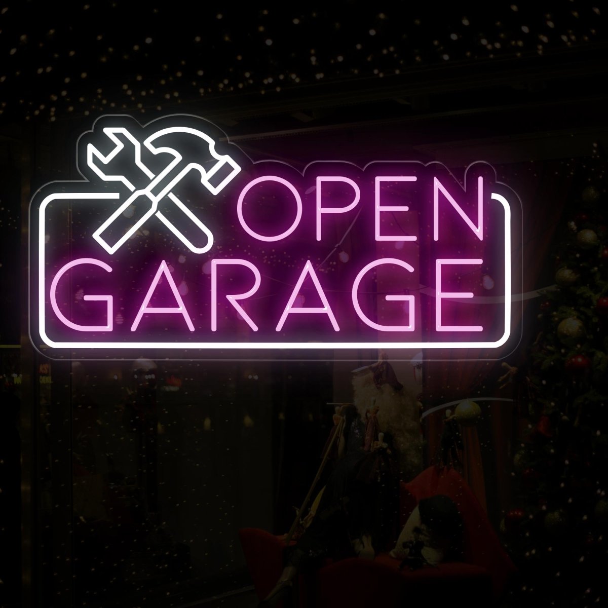 Garage Open Neon Sign: Light Up Your Garage Entry - NEONXPERT