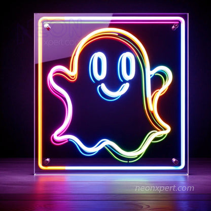 Ghost LED Neon Sign: A Spooky, Spirited Glow Light - NeonXpert