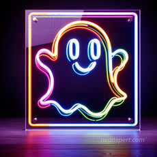 Ghost LED Neon Sign: A Spooky, Spirited Glow Light - NeonXpert