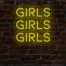 Girls Girls Girls LED Neon Sign - NeonXpert