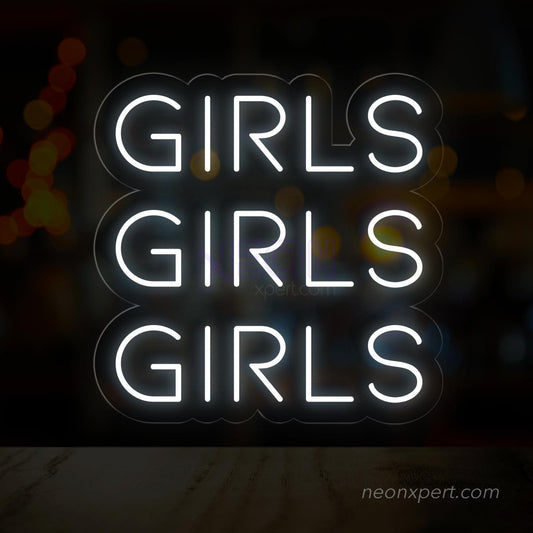 Girls Girls Girls LED Neon Sign - NeonXpert