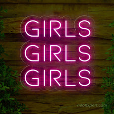 Girls Girls Girls LED Neon Sign - NeonXpert