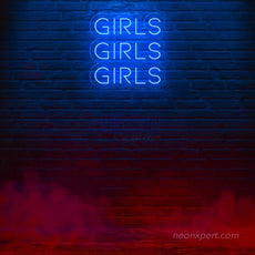 Girls Girls Girls LED Neon Sign - NeonXpert