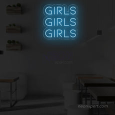 Girls Girls Girls LED Neon Sign - NeonXpert