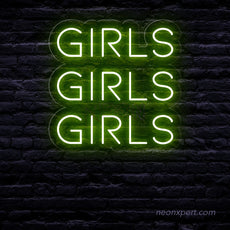 Girls Girls Girls LED Neon Sign - NeonXpert