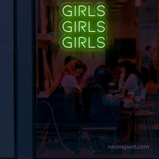 Girls Girls Girls LED Neon Sign - NeonXpert