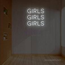 Girls Girls Girls LED Neon Sign - NeonXpert