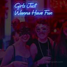 Girls Just Wanna Have Fun Neon Sign - Party Highlight | Lively LED Decor - NeonXpert