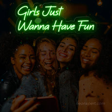 Girls Just Wanna Have Fun Neon Sign - Party Highlight | Lively LED Decor - NeonXpert