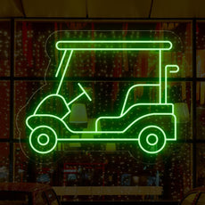 Golf Cart Neon Sign | Golf Cart Parking Outdoor LED Light - NEONXPERT