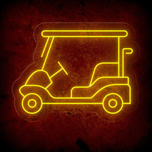 Golf Cart Neon Sign | Golf Cart Parking Outdoor LED Light - NEONXPERT