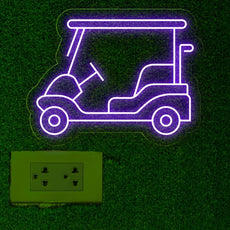 Golf Cart Neon Sign | Golf Cart Parking Outdoor LED Light - NEONXPERT