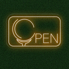 Golf Open Neon Sign for Enthusiastic Golf Spaces - NEONXPERT