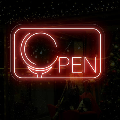 Golf Open Neon Sign for Enthusiastic Golf Spaces - NEONXPERT