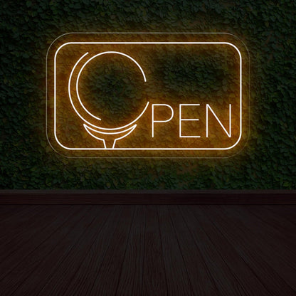 Golf Open Neon Sign for Enthusiastic Golf Spaces - NEONXPERT