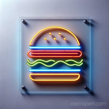 Hamburger LED Neon Sign – Sizzle Your Space - NeonXpert
