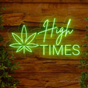High Times Neon Sign - Laid-Back LED Decor for Relaxation Spaces - NeonXpert