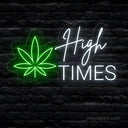High Times Neon Sign - Laid-Back LED Decor for Relaxation Spaces - NeonXpert