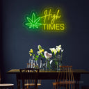 High Times Neon Sign - Laid-Back LED Decor for Relaxation Spaces - NeonXpert