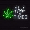 High Times Neon Sign - Laid-Back LED Decor for Relaxation Spaces - NeonXpert