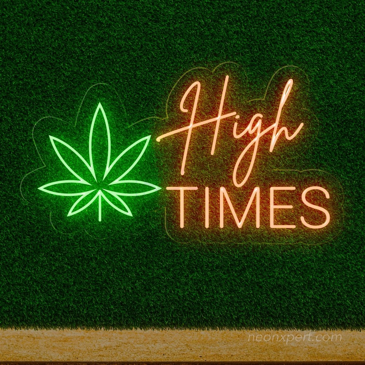 High Times Neon Sign - Laid-Back LED Decor for Relaxation Spaces - NeonXpert