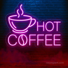 Hot Coffee Neon Sign: Brighten Your Space with Warmth - NeonXpert