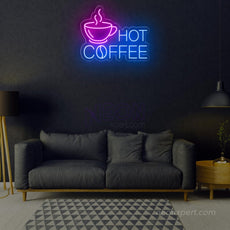 Hot Coffee Neon Sign: Brighten Your Space with Warmth - NeonXpert