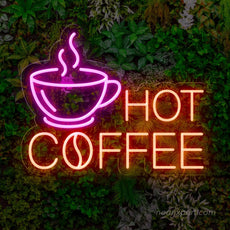 Hot Coffee Neon Sign: Brighten Your Space with Warmth - NeonXpert