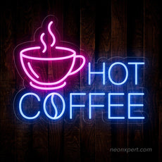 Hot Coffee Neon Sign: Brighten Your Space with Warmth - NeonXpert