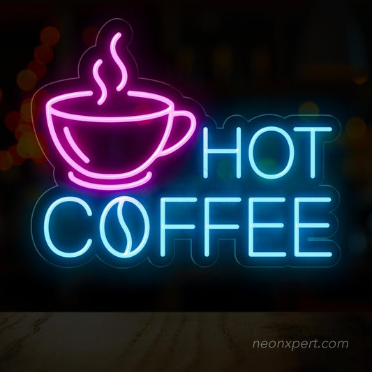 Hot Coffee Neon Sign: Brighten Your Space with Warmth - NeonXpert