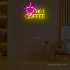 Hot Coffee Neon Sign: Brighten Your Space with Warmth - NeonXpert