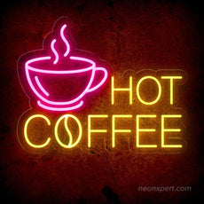 Hot Coffee Neon Sign: Brighten Your Space with Warmth - NeonXpert