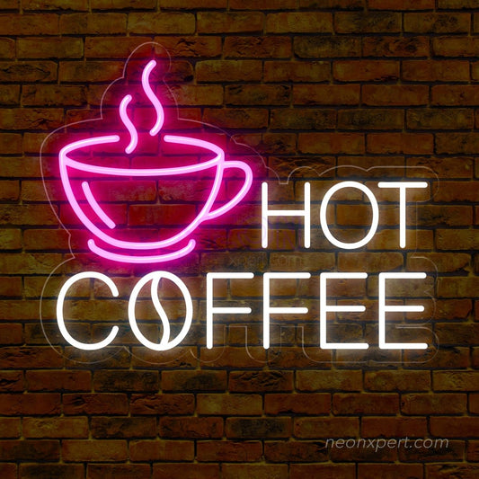 Hot Coffee Neon Sign: Brighten Your Space with Warmth - NeonXpert