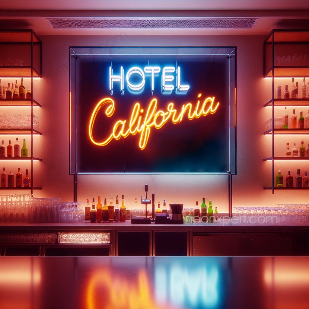 Hotel California Neon Sign – Retro Vibes for Your Space - NeonXpert