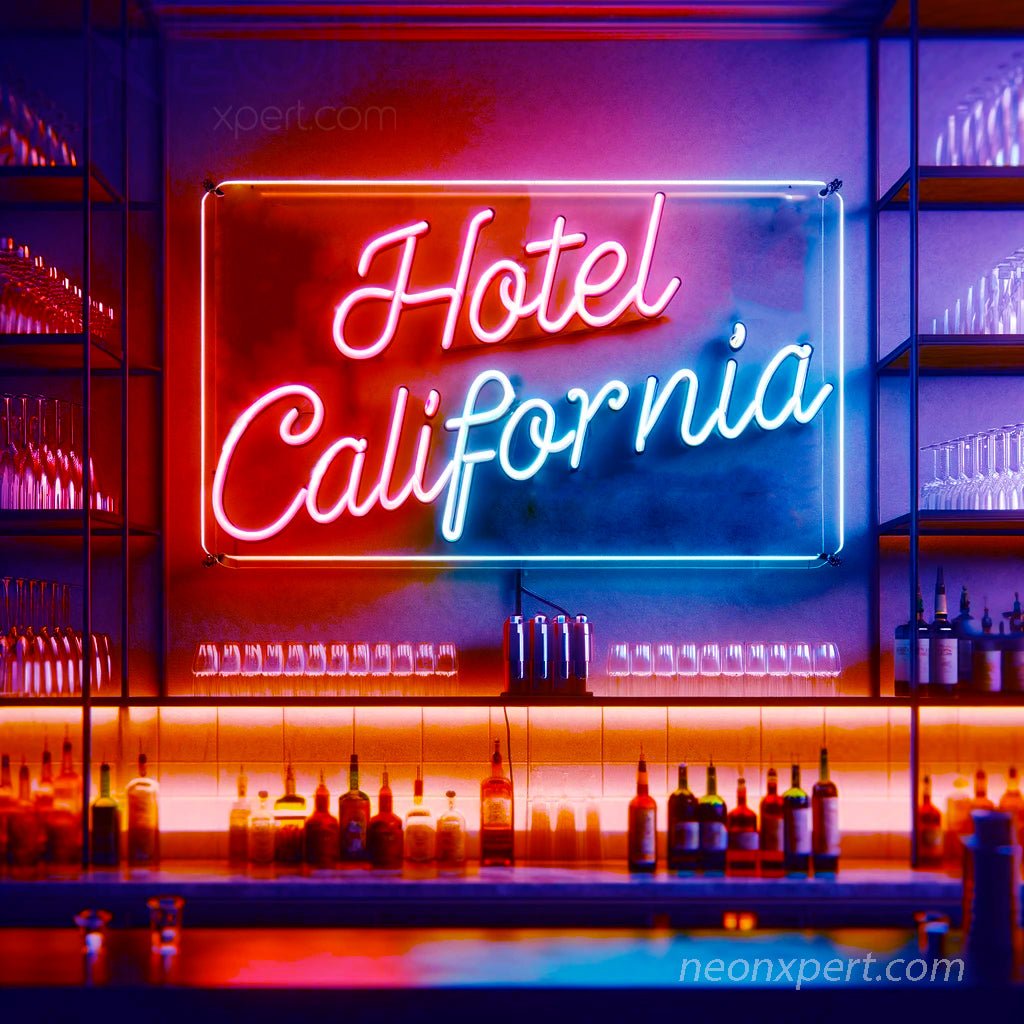 Hotel California Neon Sign – Retro Vibes for Your Space - NeonXpert