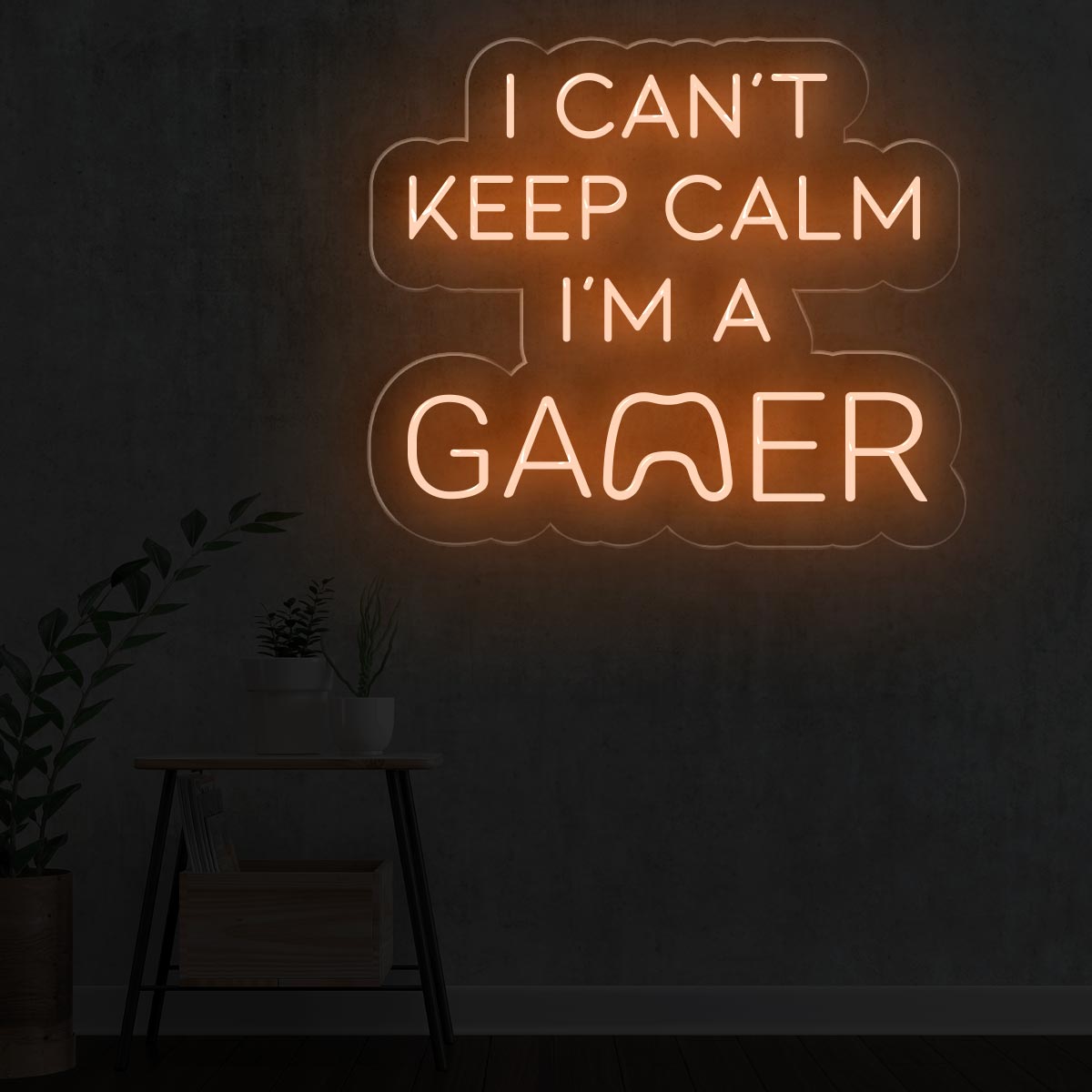 I Can't Keep Calm I'm a Gamer Neon Sign for Game Rooms - NEONXPERT
