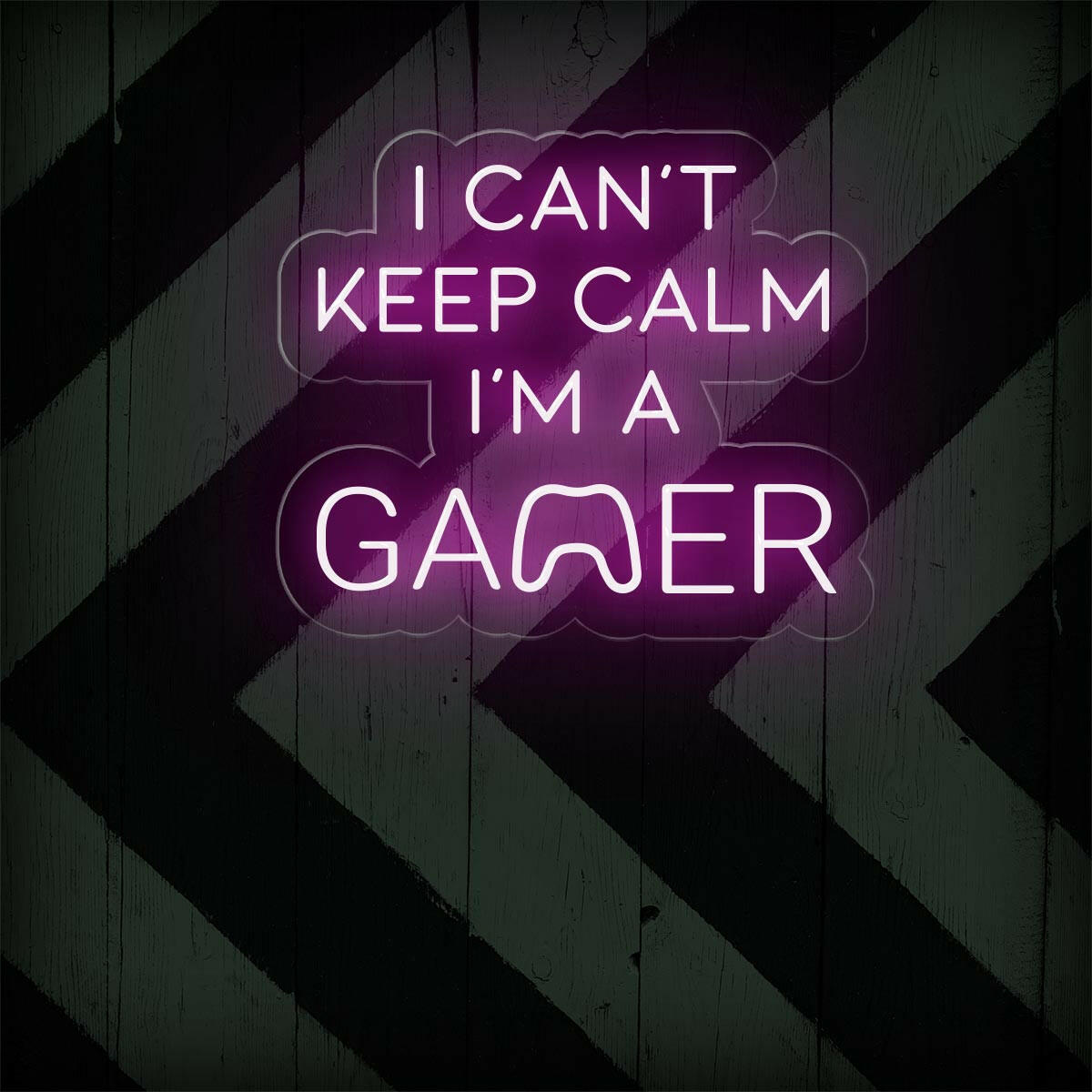 I Can't Keep Calm I'm a Gamer Neon Sign for Game Rooms - NEONXPERT