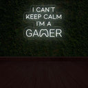 I Can't Keep Calm I'm a Gamer Neon Sign for Game Rooms - NEONXPERT