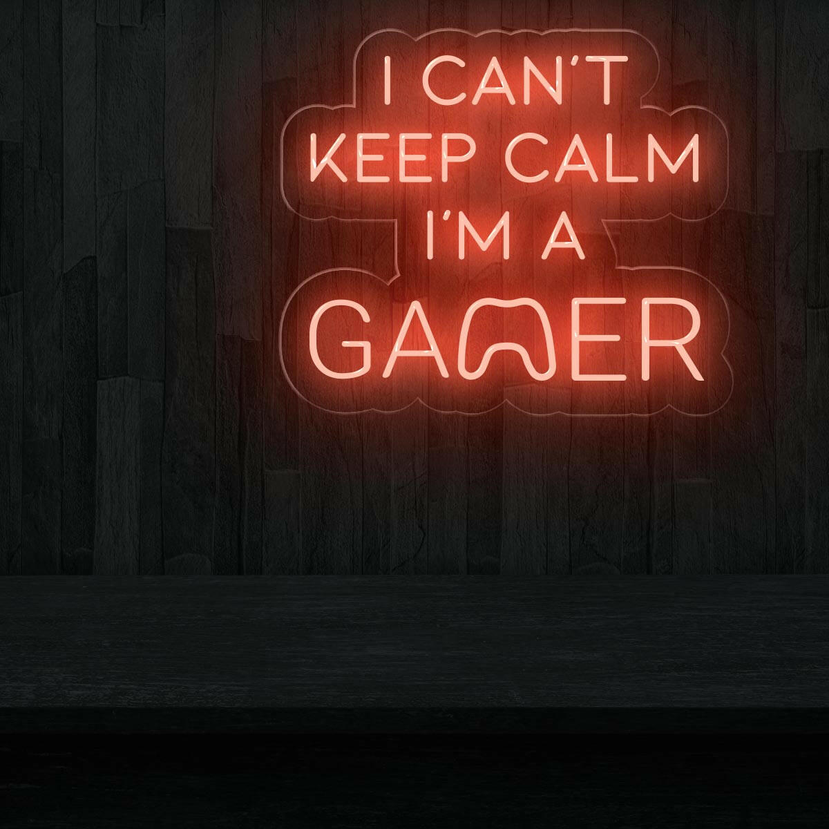 I Can't Keep Calm I'm a Gamer Neon Sign for Game Rooms - NEONXPERT