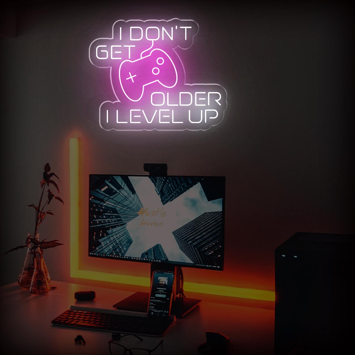 I Don't Get Older I Level Up - Game Room Neon Sign Decor - NEONXPERT