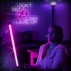 I Don't Get Older I Level Up - Game Room Neon Sign Decor - NEONXPERT