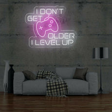 I Don't Get Older I Level Up - Game Room Neon Sign Decor - NEONXPERT