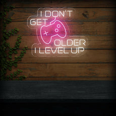 I Don't Get Older I Level Up - Game Room Neon Sign Decor - NEONXPERT