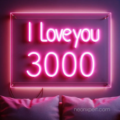 I Love You 3000 LED Neon light - Express Your Love - NeonXpert