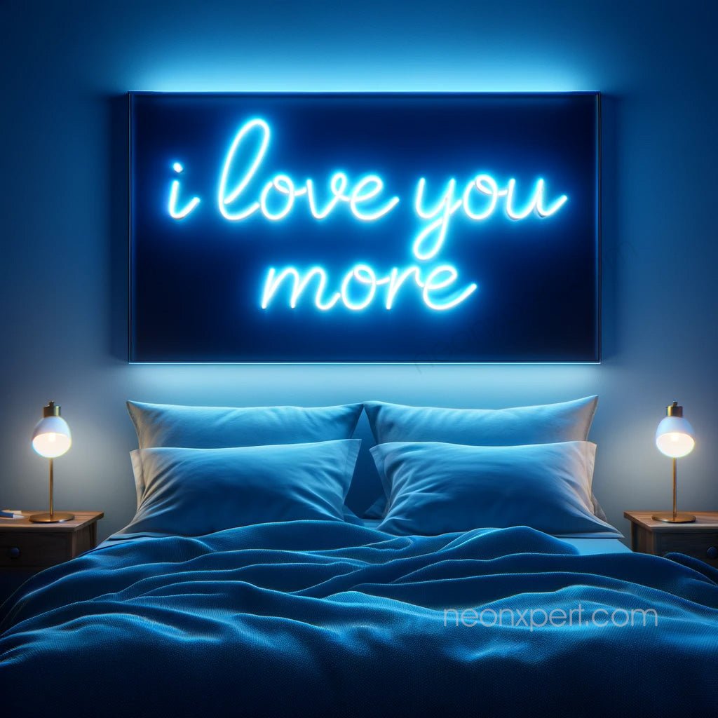 I Love You More LED Neon Sign - NeonXpert