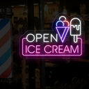 Ice Cream Open Neon Sign: Tempting Displays for Your Ice Cream Shop! - NEONXPERT